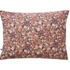 Taie d'oreiller en gaze de coton imprimée camel 50x70cm - Capucine