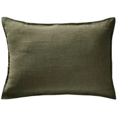 Taie d'oreiller en lin lavé thym 50x70cm - Soline