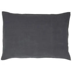 Taie d'oreiller viti granit 50x70cm 100% lin lavé