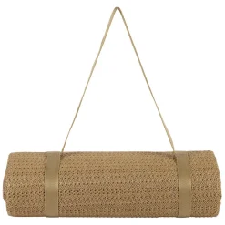 Tapis de plage effet cannage naturel 180x120cm - Garden