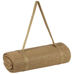 Tapis de plage effet cannage naturel 180x120cm - Garden