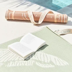 Tapis de plage en tissu corail 170x70cm - Allegra