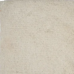 Tapis en coton blanc tufté 140x95cm - Banquise