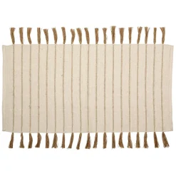 Tapis en coton et jute écru 140x70cm - Kolore