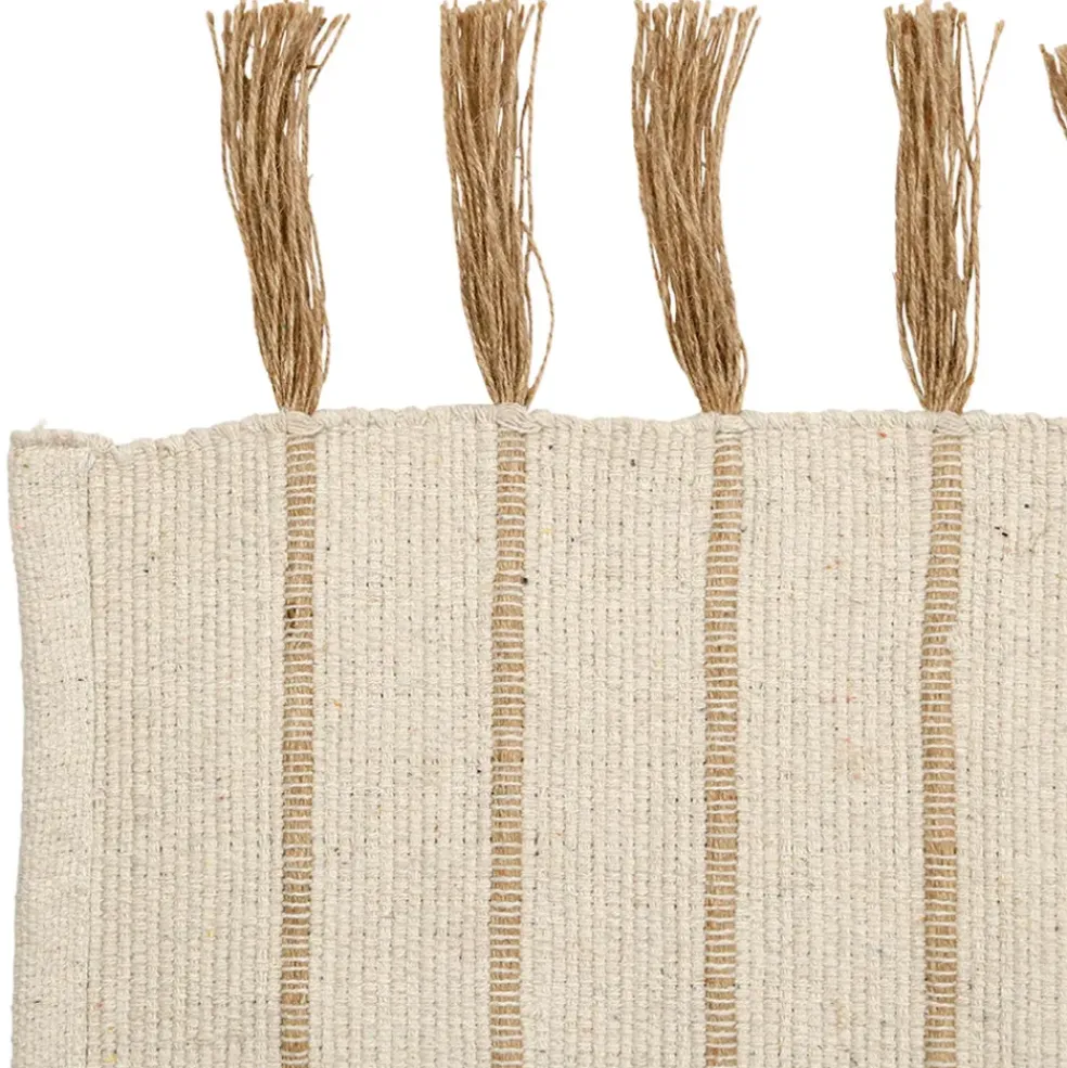 Tapis en coton et jute écru 140x70cm - Kolore
