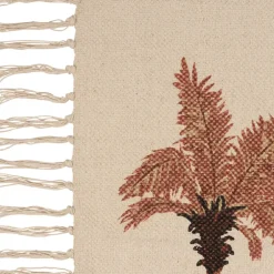 Tapis en coton terracotta 90x60cm - Tropic Étoile