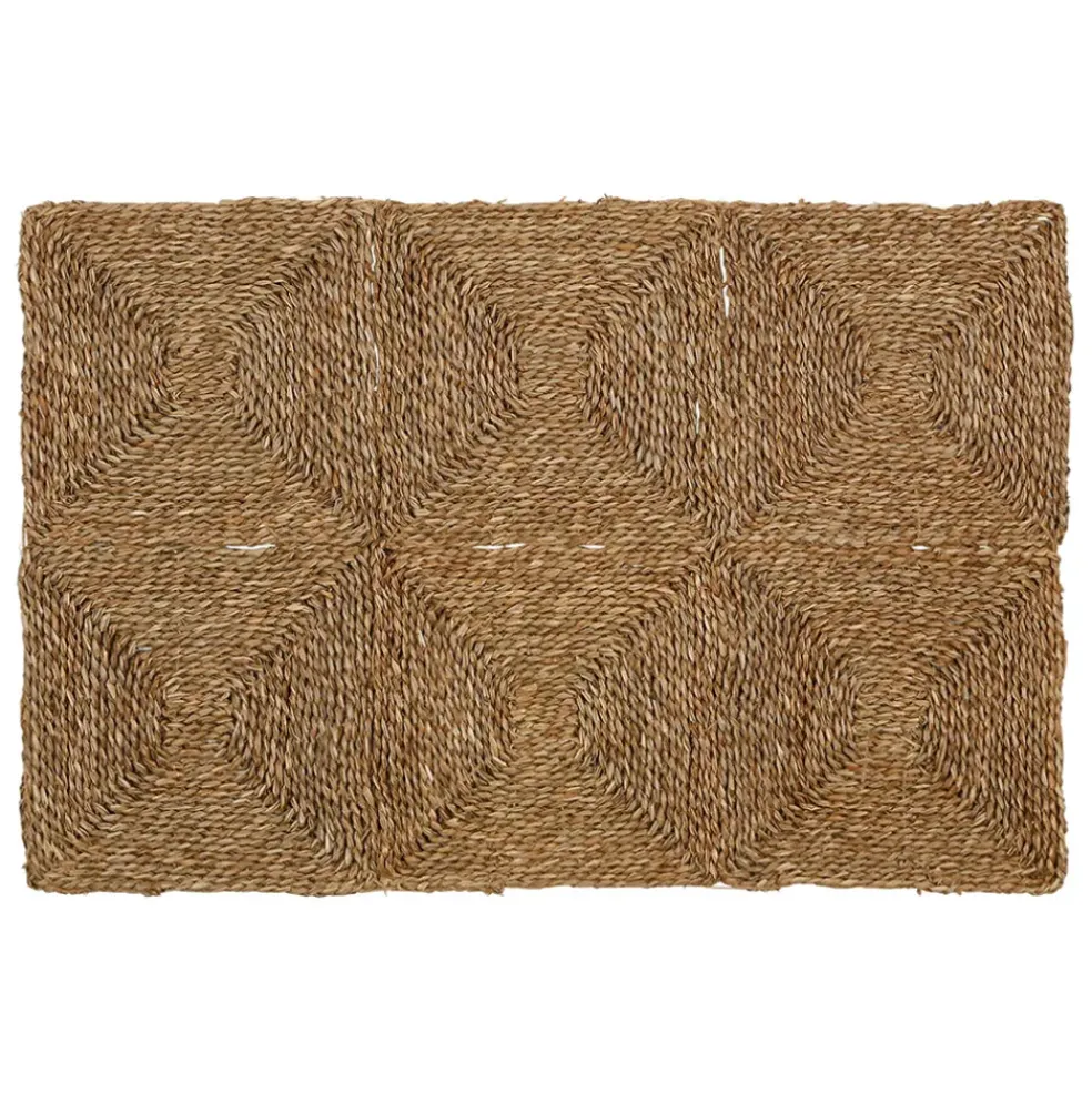 Tapis en jonc de mer naturel 82.5x55cm - Adalie