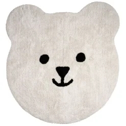 Tapis ours en coton blanc et noir - Songes