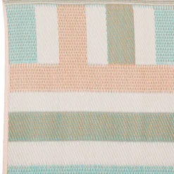 Tapis rectangle en plastique beige 180x120cm - Palma