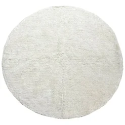 Tapis rond en coton banc tufté - Banquise
