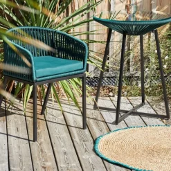 Tapis rond en jute et coton naturel d100cm - Patchuca