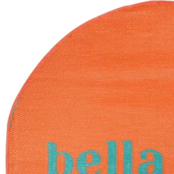 Tapis rond en plastique corail d120cm - Palma