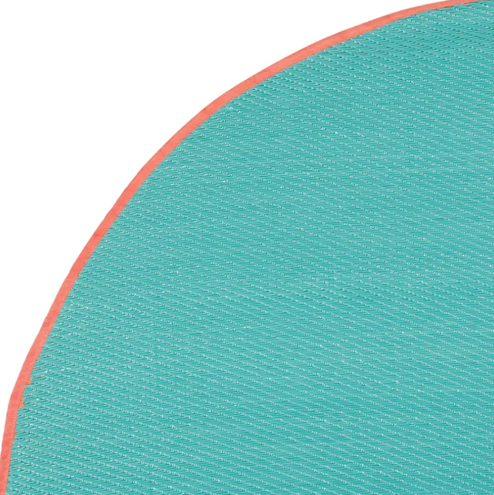 Tapis rond en plastique corail d120cm - Palma