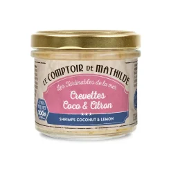 Tartinable de crevettes coco et citron - 100gr
