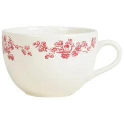 Tasse à thé faustine bordeaux en faïence