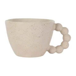Tasse de thé en grès écru moucheté 25cl - Organic