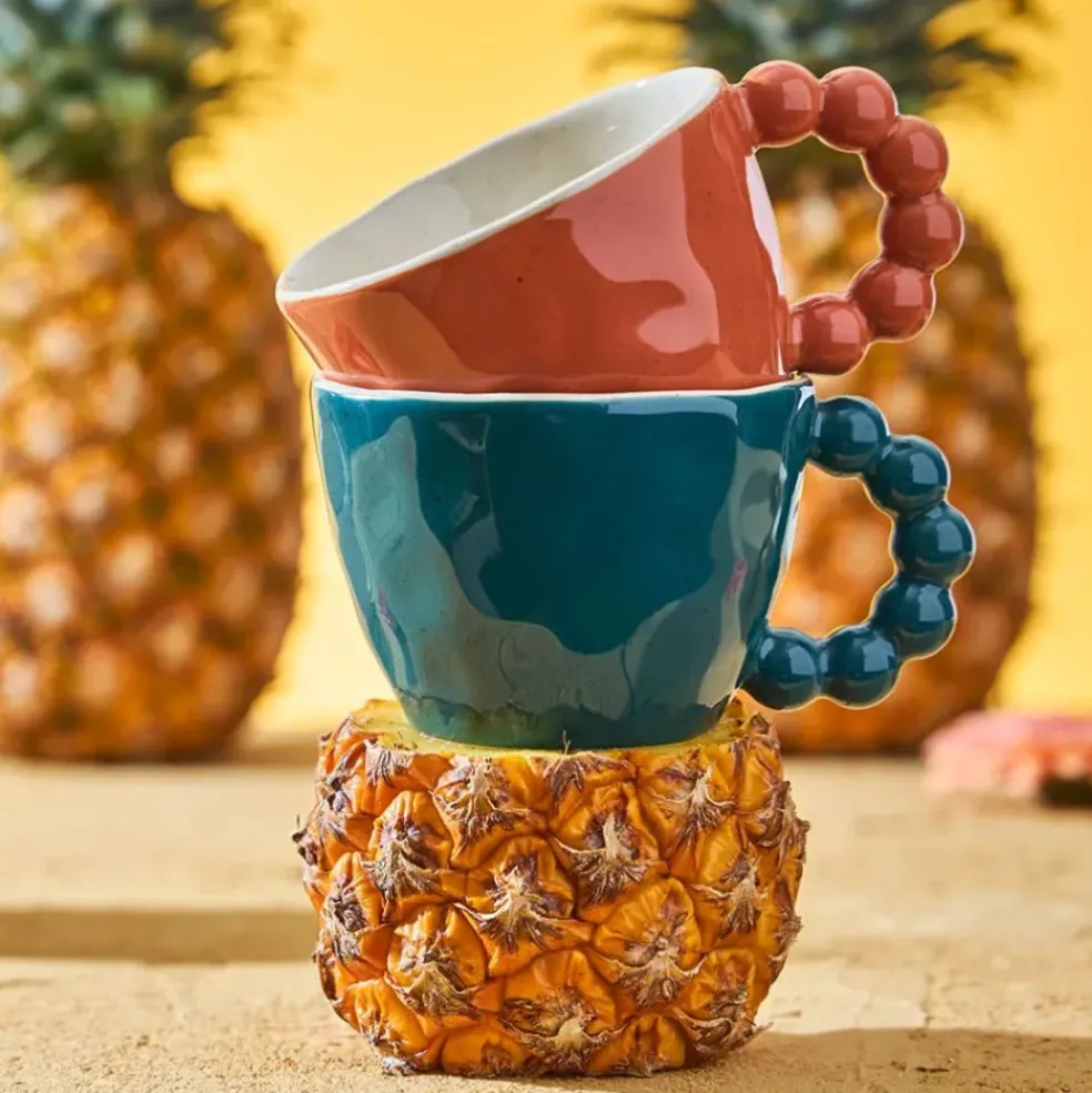 Tasse de thé en grès terracotta moucheté 25cl - Organic