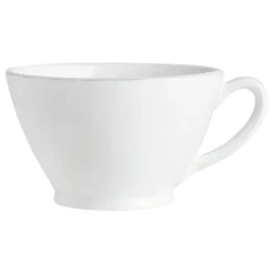 Tasse en faïence blanche - campagne