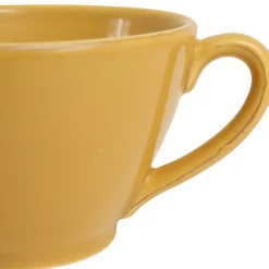 Tasse en faïence moutarde - campagne