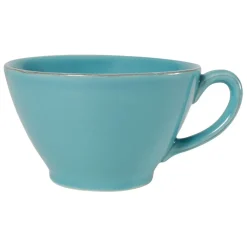 Tasse en faïence turquoise - campagne