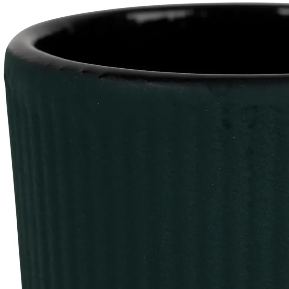 Tasse en fonte vert 12cl - Tresse