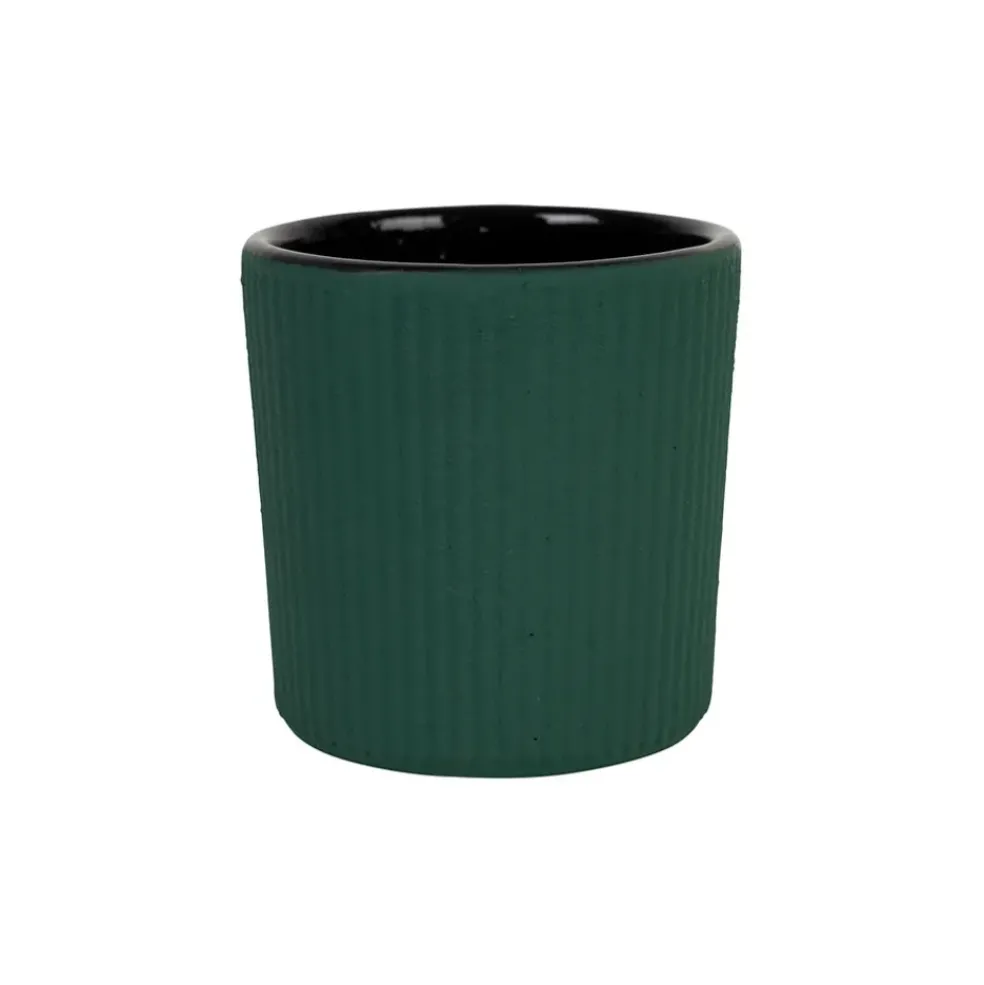 Tasse en fonte vert 12cl - Tresse