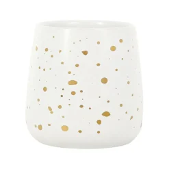 Tasse en grès blanc et doré 20cl - Astre