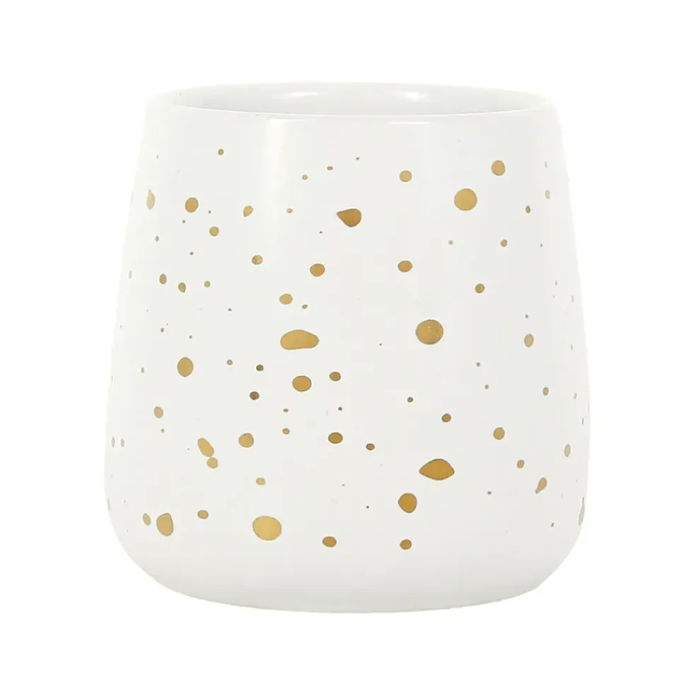 Tasse en grès blanc et doré 20cl - Astre