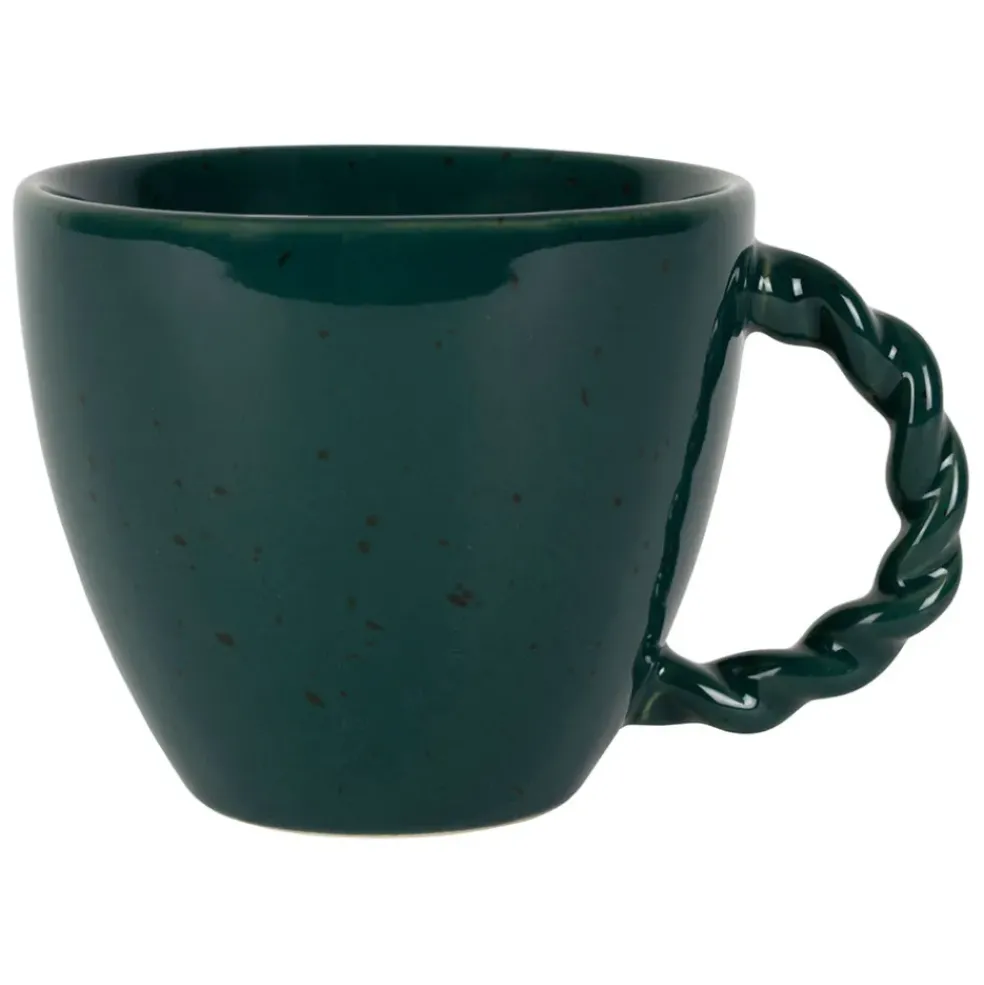 Tasse en grès émeraude moucheté 33cl - Organic