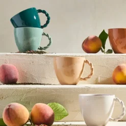 Tasse en grès émeraude moucheté 33cl - Organic