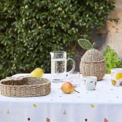 Tasse en grès moucheté blanc 17.5cl - Les Fruits