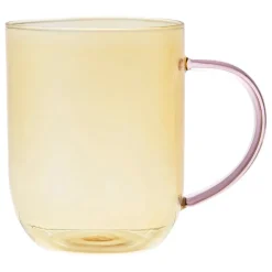 Tasse en verre borosilicate jaune clair 40cl - Funny