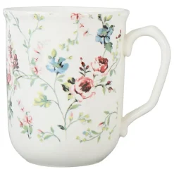 Tasse haute en faïence multicolore - p'tites fleurs