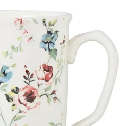 Tasse haute en faïence multicolore - p'tites fleurs
