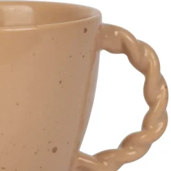 Tasse moucheté en grès nude 33cl - Organic