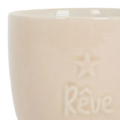 Tasses x2 beige 15cl en grès - famille
