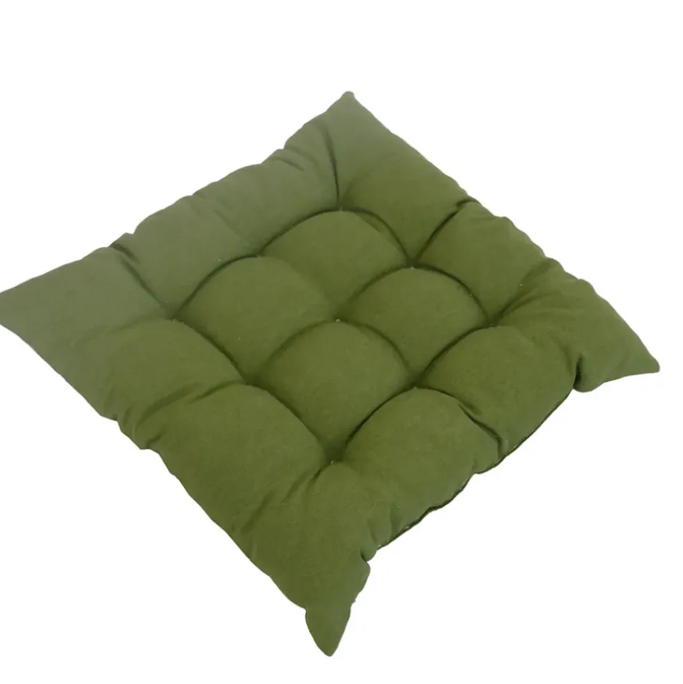 Tatami d'extérieur en coton vert 66x66cm - Colors