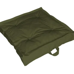 Tatami extérieur en coton vert 66x66cm - Colors