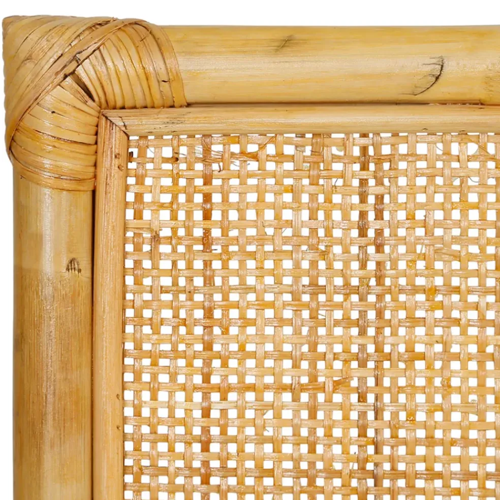 Tete lit en rotin naturel 160x100 - Balamea