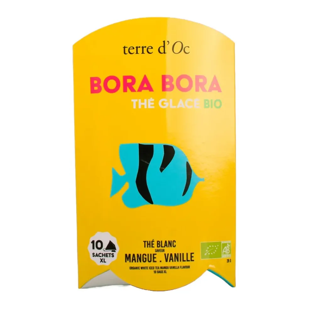 Thé blanc glacé bio saveur mangue et vanille bora bora