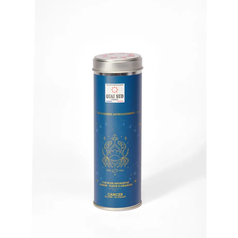 Thé du cancer (thé noir fleur d’oranger-jasmin) boîte ronde 50 g