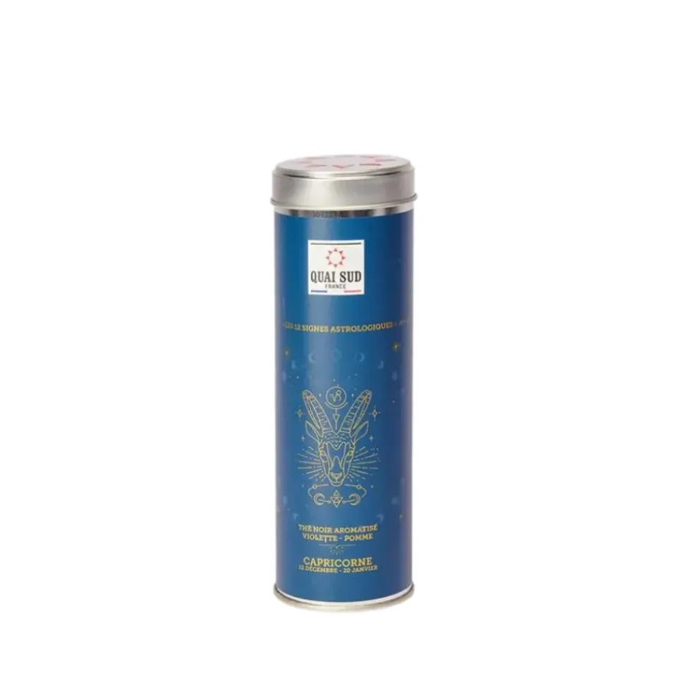 Thé du capricorne (thé noir violette-pomme) boîte ronde 55 g