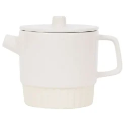 Theiere avec filtre en grès écru 90cL - Cannele
