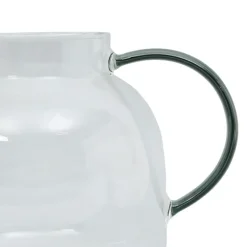Theiere en verre avec filtre anse grise