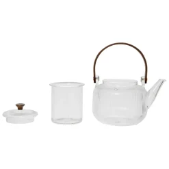 Theiere en verre borosilicate transparent 85cl - Manarola