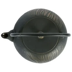 Théière avec filtre en fonte noire et dorée 1.5l - Exaltation