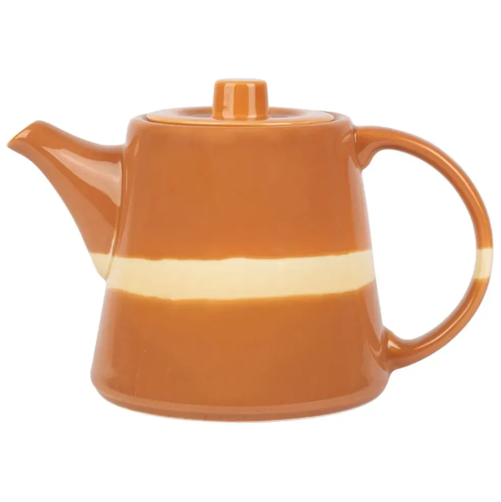 Théière avec filtre terracotta 1.1l en porcelaine - sweet leaves