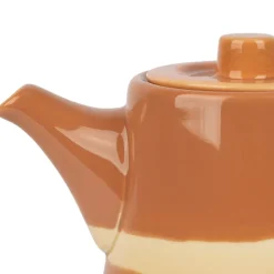 Théière avec filtre terracotta 1.1l en porcelaine - sweet leaves