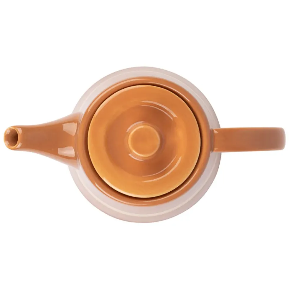 Théière avec filtre terracotta 1.1l en porcelaine - sweet leaves