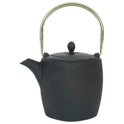 Théière en fonte et inox noir et doré 1.5L - Arty